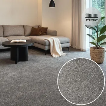 Koberec Koberec metráž SWINDON tmavěšedá duotex 96 Označení šíře role: 4 m