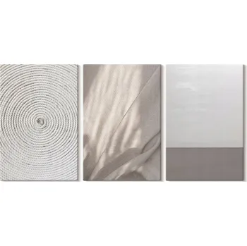 Obraz Sada obrazů na plátně Galerie Přírodní Boho Textury 3x 20x30 cm