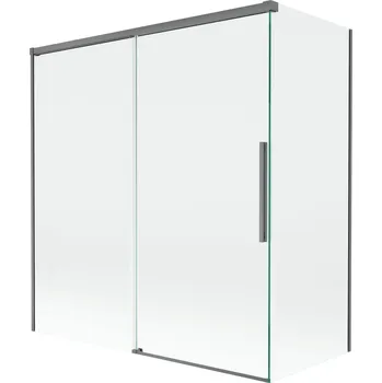 Vanová zástěna Mexen Rox 2-křídlá posuvná vanová zástěna 150 + 70 x 150 cm, průhledná, stříbrná - 8C9-150-070-95-00