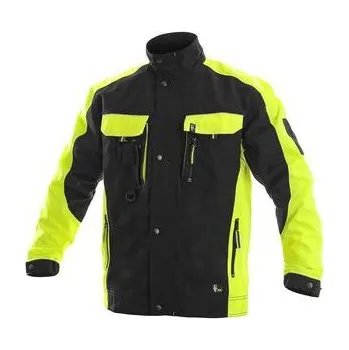 pracovní blůza Pánská montérková blůza CXS Sirius Brighton, černá/žlutá, vel. 62