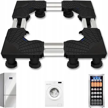 Praní a péče o prádlo STAVITELNÝ STOJAN / PODLOŽKA POD PRAČKU, LEDNIČKU, MYČKU - NOSNOST AŽ 300 KG
