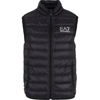 Pánská vesta Pánská tenisová vesta EA7 Man Woven Down Waistcoat - black Černý (XL)