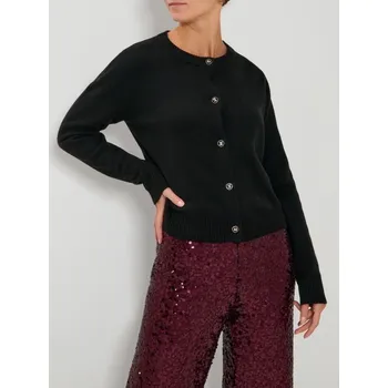 Dámský svetr Sinsay - Propínací svetr na knoflíky - černá - 123HL-99X - 123HL-99X-XL