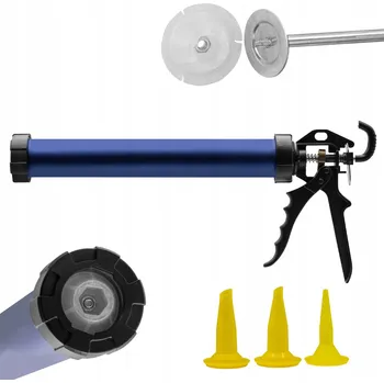 Vytlačovací pistole Pistole vytlačovací na silikon, tmely a lepidla 600ml - ZESÍLENÁ