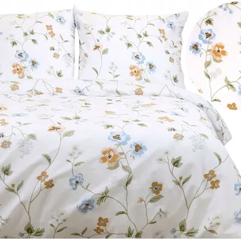 Povlečení Povlečení bavlněné 180x200 BAVLNA 100% rostlinný vzor pastelové malé květy