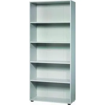 Šatní skříň Vysoká skříň Baron, 188 x 80 x 33 cm, otevřená, světle šedá