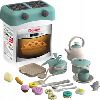 Dětská kuchyňka MINI KUCHYŇKA Pro Děti Sada 34 KUSŮ Hračka Hra na MNOHO Způsobů
