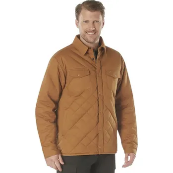 Bunda prošívaná DIAMOND QUILT bavlněná HNĚDÁ velikost: XL