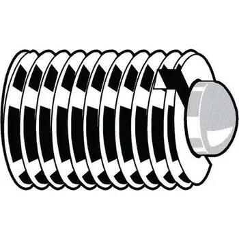 Šroub Stavěcí pružný šroub s vnitřním šestihranem s plastovým čípkem Automatová ocel M5X18