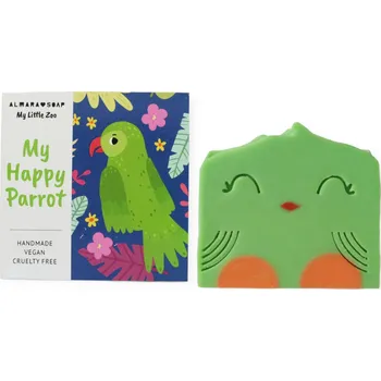 Dětský šampon ALMARA SOAP Přírodní dětské mýdlo My happy Parrot (Box Edition) 100 g