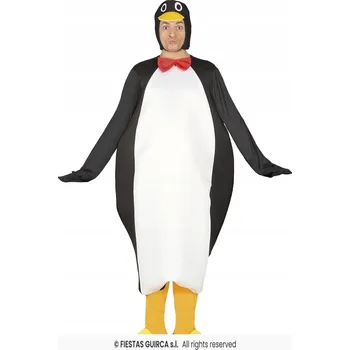 Karnevalový kostým Kostým tučňák tučňáka kombinéza zima M