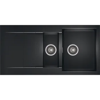 Granitový dřez Dřez 1,5komorový Moderno Stride 150 granitový černý