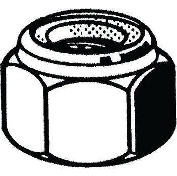 Spojovací materiál Samosvorná šestihranná matice s nekovovou vložkou, Metalform DIN 985 (1987) Nerezocel A2 METALFORM M8