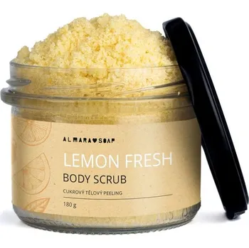 Tělový peeling ALMARA SOAP Přírodní tělový peeling Lemon Fresh 180 g