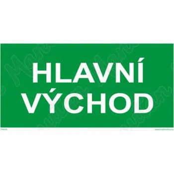 Kancelář Hlavní východ, samolepka 300 x 150 x 0,4 mm, fotoluminiscenční