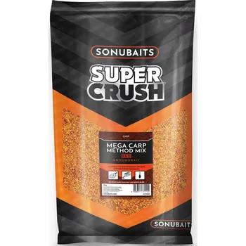 Návnadová surovina Návnada Sonubaits Supercrush Mega Carp Method Mix 2kg Červená