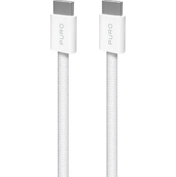 Puro Fabrik FABK4 USB-C/USB-C, 240 W, 2 m (PUCCC240FABK42MTWHI) bílý