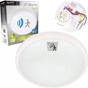 Stropní Svítidlo Masterled kulatý bílý s pohybovým senzorem E27