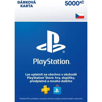 Herní konzole Sony PlayStation Store CZ - elektronická peněženka 5000 Kč (SCEE-CZ-00500000)