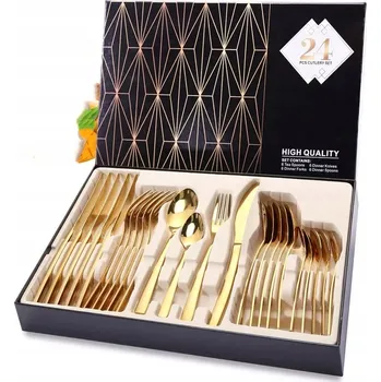 Příbor SADA PŘÍBORŮ 24 KS DO MYČKY NEREZOVÉ PRO 6 OSOB KLASICKÉ KRABIČKA