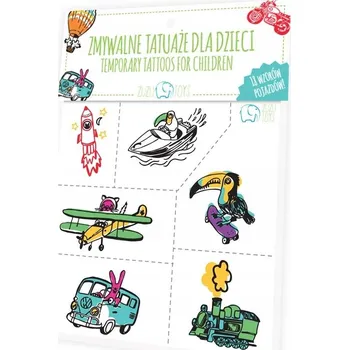 Odstranitelné tetování DEKORATIVNÍ TETOVÁNÍ na kůži - NETOXICKÉ samolepky, ozdoby, AUTÍČKA - příslušenství