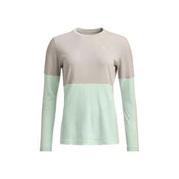 Ortovox 185 Rock'N'Wool Long Sleeve W white tea L; Šedá triko + DÁREK DLE VÝBĚRU!