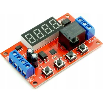 Elektronická součástka Relé Elektroweb Časové relé s časovačem, 32 režimů provozu, 5V