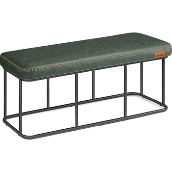 Botník VASAGLE Lavice do ložnice, 120x40x45cm, lesní zelená Úložný otoman
