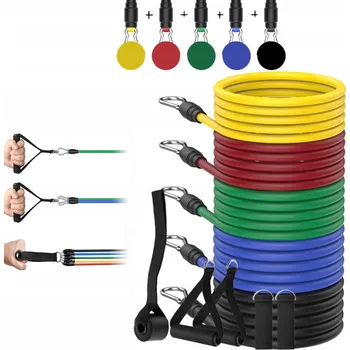 SADA 5 POSILOVACÍCH GUM ODPOROVÝCH GUM FITNESS BANDS DO 75 KG
