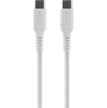 FIXED Liquid silicone USB-C/USB-C s podporou PD, 60W, 2m (FIXDLS-CC2-WH) bílý