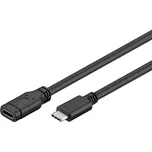 PremiumCord USB-C/USB-C, M/F, prodlužovací, 2m (ku31mf2) černý