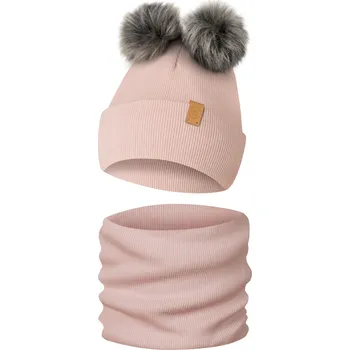 Čepice Zimní sada: Čepice Nákrčník , bambulka, chlapec, holčička, 4-10 let