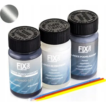 barva a nátěr na dřevo FixPro AUTO LAK DAEWOO GCY + ZÁKLADNÍ NÁTĚR + BEZBARVÝ LAK 50ml