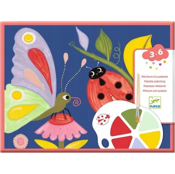 kreativní sada Djeco: Malování s paletou barev HMYZ 3+ 9134