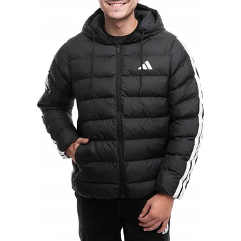 Zimní Bunda Pánská adidas s kapucí Péřová prošívaná CLIMAWARM vel XXL