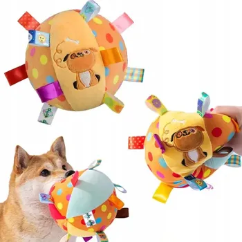 Hračka pro psa ZABAWKA DLA PSA szczeniaka PIŁKA maskotka PÍSKACÍ mazlíček JUNIOR