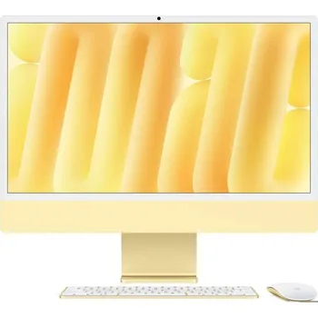Stolní počítač Apple iMac 24&quot; CTO Sklo s nanotexturou M4 10× CPU 10× GPU, 24 GB, 2 TB - žlutý CZ (APPI24CTO446)