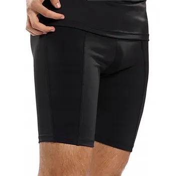 Dámské legíny Reviver F9538 Pánské fitness legíny krátké černé XL