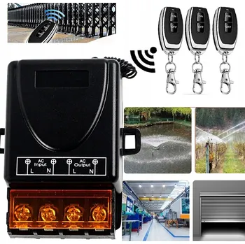 vypínač DÁLKOVÉ OVLÁDÁNÍ 230V SPÍNAČ NA DÁLKOVÉ OVLÁDÁNÍ RÁDIOVÝ se 3x DÁLKOVÝM OVLÁDÁNÍM 433Mhz