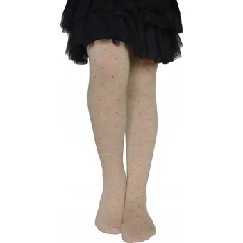 Dětské punčocháče Aura Via šedé bavlna velikost 128