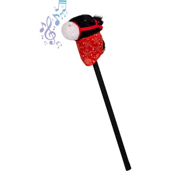 Hobby horsing inSPORTline Kůň na tyči Ferdino se zvukovými efekty černá