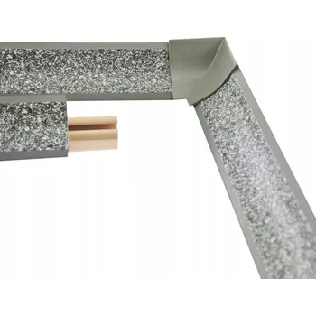 soklová lišta Přechodová lišta k pracovní desce 1,5 m – tmavá žula, dokončovací