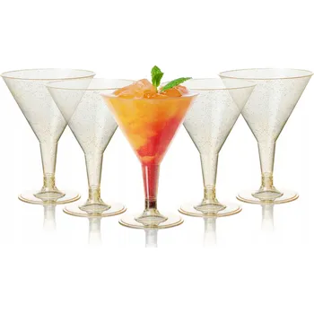 Sklenice Skleničky na martini, skleničky na likéry, skleničky na šampaňské, skleničky na whisky, skleničky na červené víno, skleničky na vodu, koktejlové skleničky Arbeo, bezbarvé, žluté, 210 ml, 12 ks