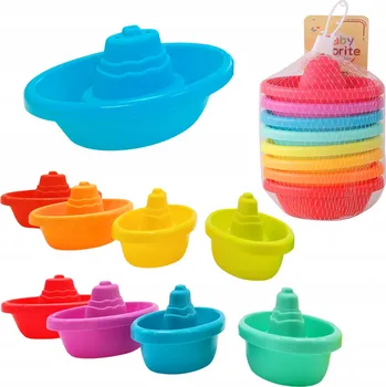 SADA LODIČEK PRO DĚTI LODIČKY DO KOUPELE 8 KUSŮ