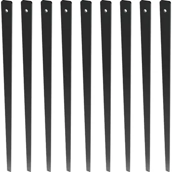 Schodiště Kovové zábradlí na schody 965x35mm hliníkové černé 72ks terasa schodiště