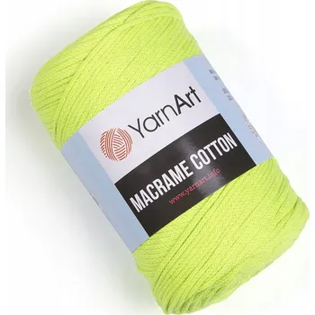Příze Vlna YarnArt Macrame Cotton 801 Green Yelow 2 mm 225 m