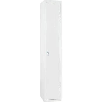 Nábytek Montovaná sestavná šatní skříň Hugo, 1 oddíl, základní modul, otočný uzávěr, šedá/šedá