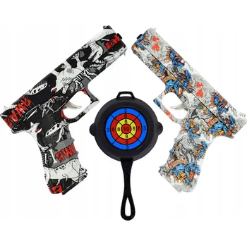 Dětská zbraň SADA 2x PISTOLE + PUŠKA PISTOLE NA GELOVÉ KULIČKY pistole