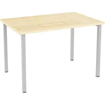 Kancelářský stůl Abonent, 120 x 80 x 75 cm, rovné provedení, dezén javor