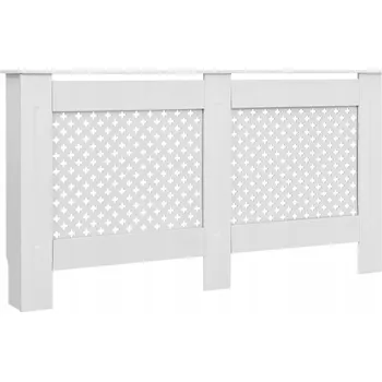Radiátor Kryt na radiátor MDF deska 152 x 81,5 cm bílý